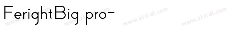 FerightBig pro字体转换